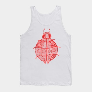 Red ladybird Tank Top